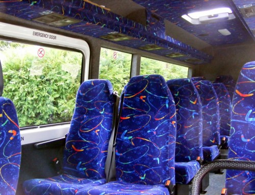 Mini Coach Blue Interior