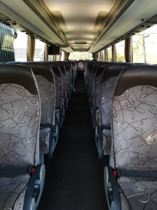 57 seat coach interior